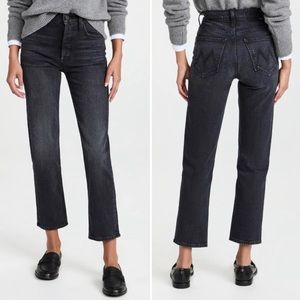 Mother Superior The Tomcat Jean Lies Lies Lies Black Straight Leg High W…